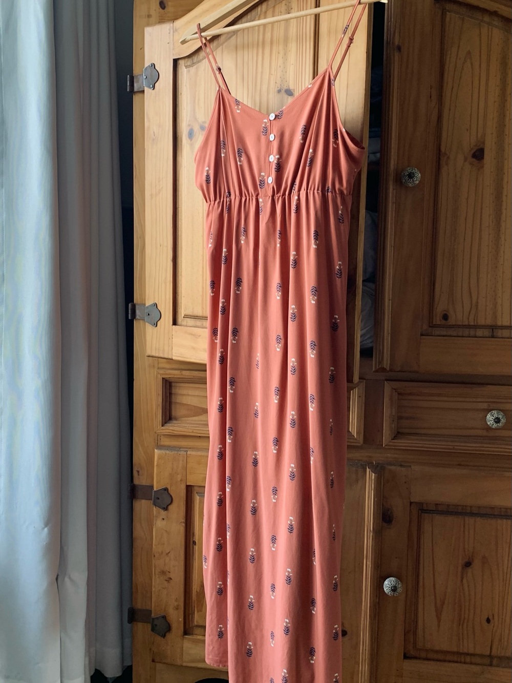 Reitmans Signature Burn Orange Floral Maxi Dress - Picture 2 of 9